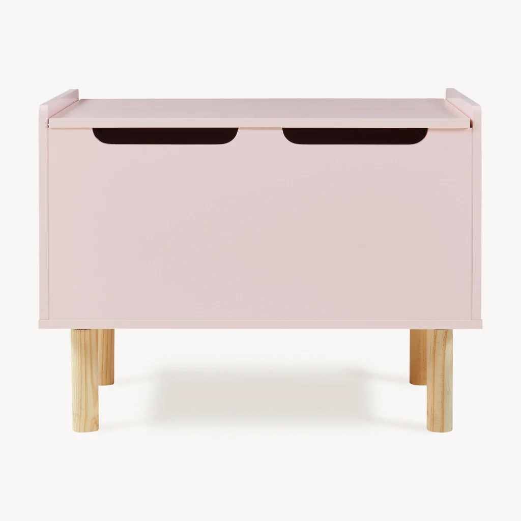 Baule per Giocattoli Virer Cassapanca per Cameretta 60 x 40 x 45 cm - Rosa [en.casa] - Image 5