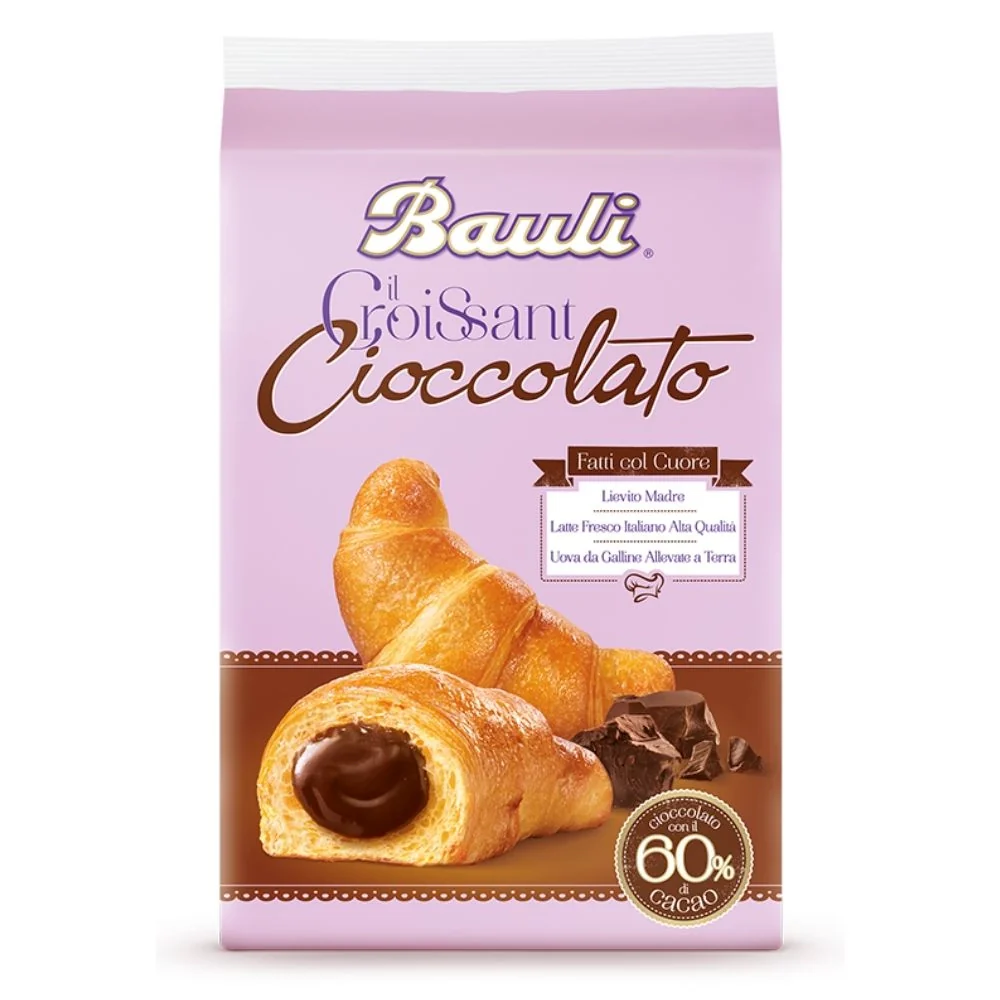 Bauli croissant farciti al cioccolato in confezione da 6 croissant - 300 grammi totali - Image 2