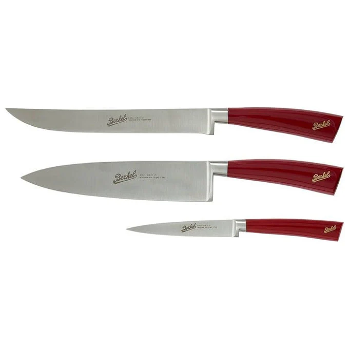 Berkel set 3 coltelli da cucina in acciaio inox, lame 18, 33 e 35 cm, KAD3CN00SR