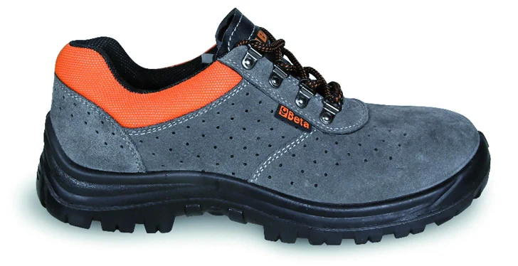 Beta SCARPE ANTINFORTUNISTICA IN PELLE SCAMOSCIATA BASSE S1P SRC 7246E Col. Grigio Mis. 40
