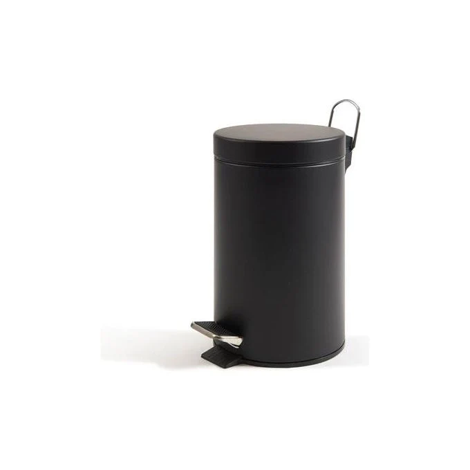 Perfetto 0446C bidone per la spazzatura 5 L Rotondo Acciaio Nero