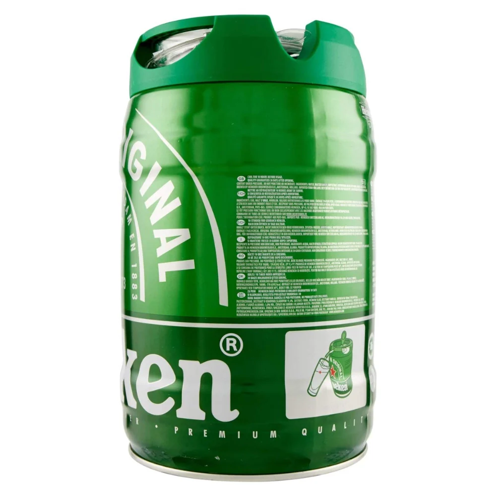 Birra heineken draught keg fusto con erogatore da 5 litri - Image 4