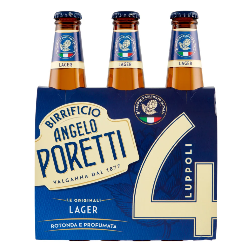 Birrificio angelo poretti birra 4 luppoli l'originale 24 bottiglie da 33 cl - Image 3
