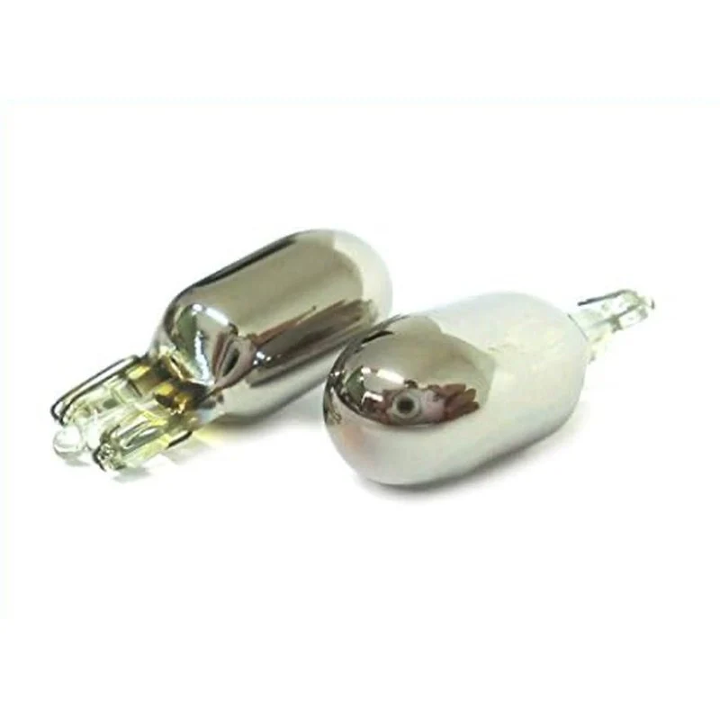Blister 2 Lampade T10 W5W 12V 5W Arancione Frecce Laterali Cromate Invisibili Auto