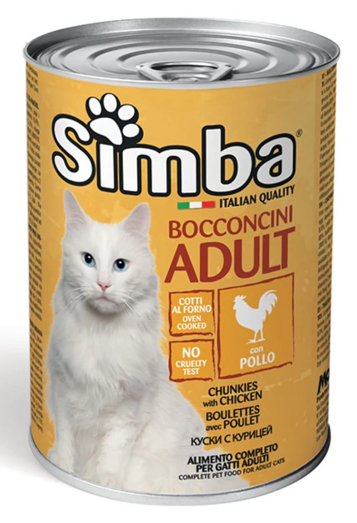 BOCCONCINI PER GATTI 'SIMBA' pollo - gr 415- 24 pezzi  - MONGE