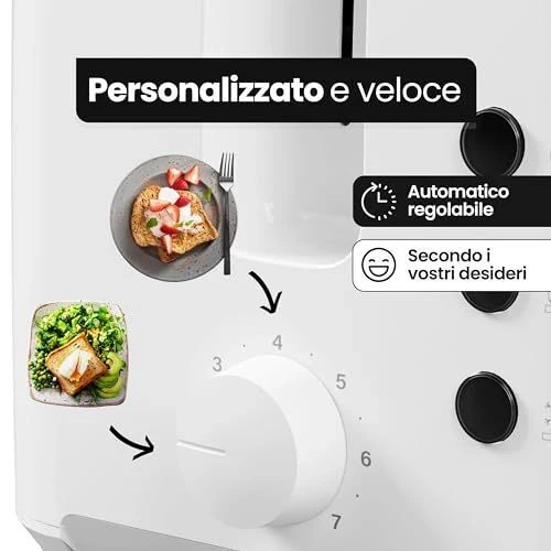 Bomann TA 6065 CB 2 fetta/e 750 W Bianco - Image 4