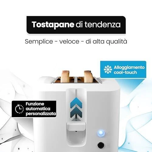 Bomann TA 6065 CB 2 fetta/e 750 W Bianco - Image 5