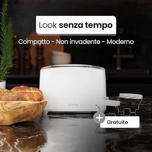 Bomann TA 6065 CB 2 fetta/e 750 W Bianco - Image 8