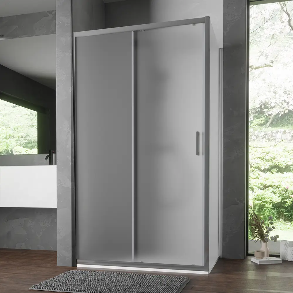 Box doccia 70x100 cm scorrevole vetro temperato 6mm opaco h198 | Tahiti - Image 6