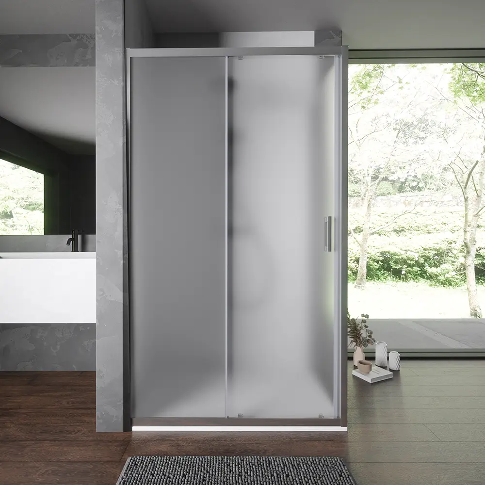 Box doccia 90x100 cm scorrevole vetro temperato 6mm opaco h198 | Tahiti - Image 8