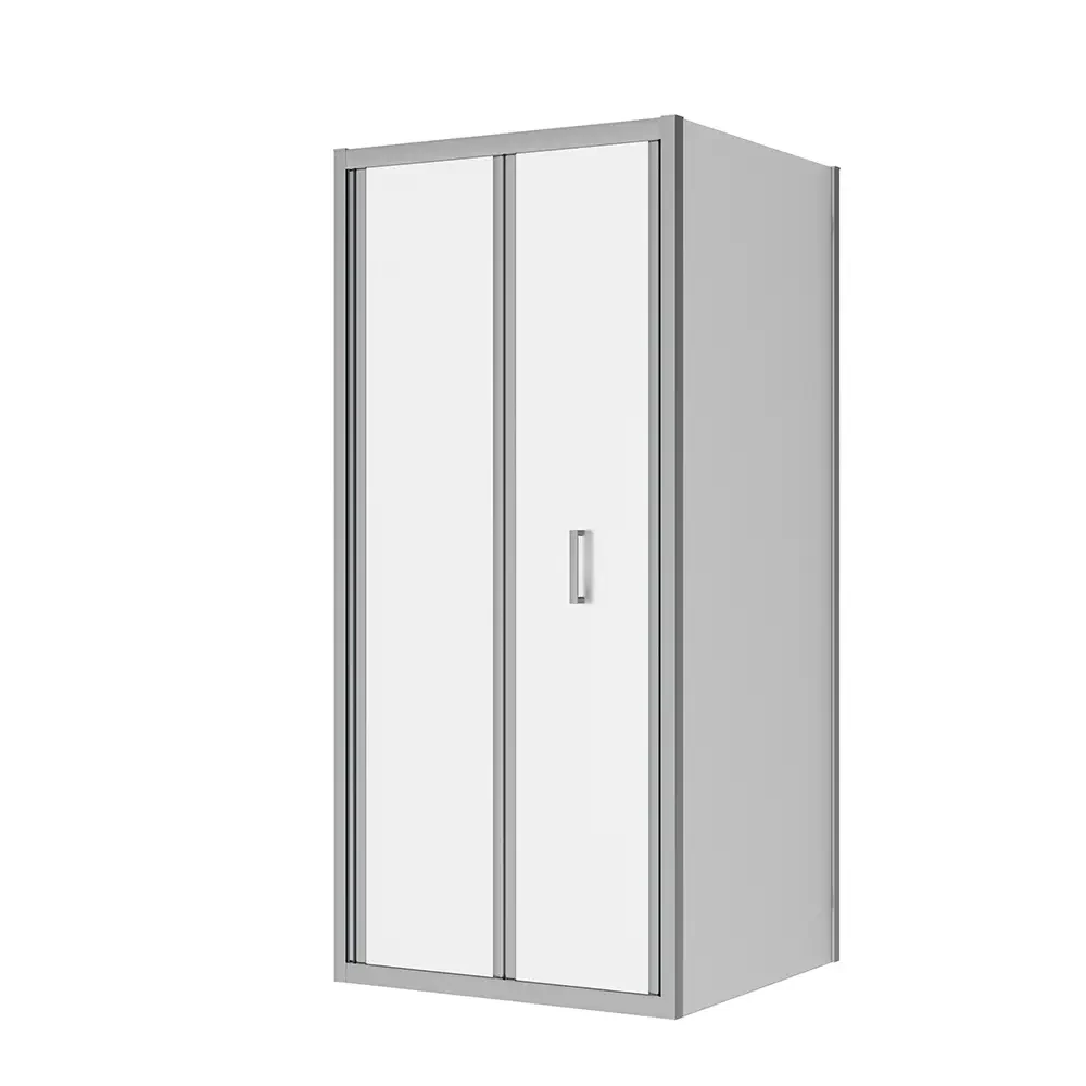 Box doccia 90x80 cm angolare apertura a libro vetro 6mm opaco | Capri - Image 3