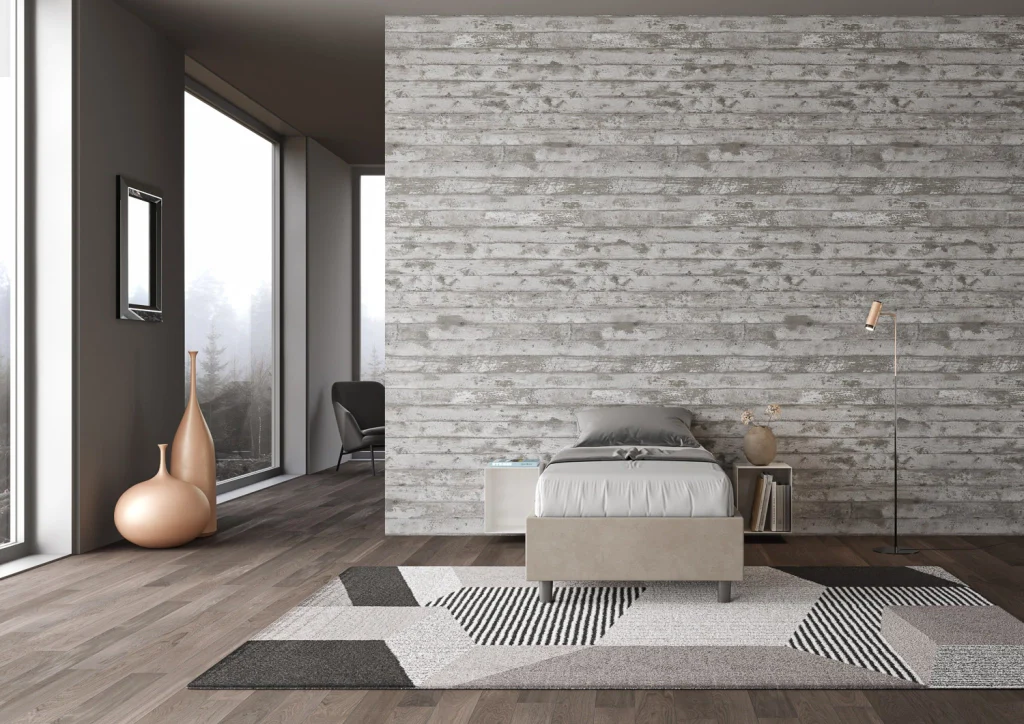 BS COM Letto singolo con rete imbottito 80x210 microfibra sabbia - Image 2
