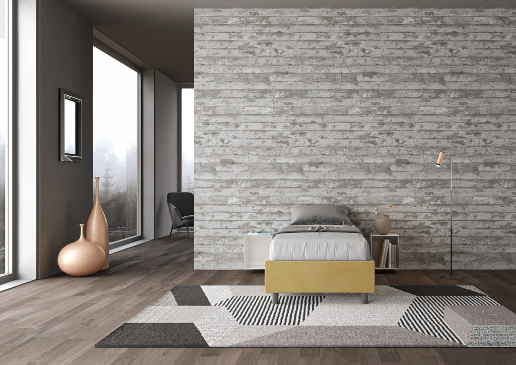 BS COM Letto singolo contenitore imbottito 80x190 microfibra ocra - Image 5