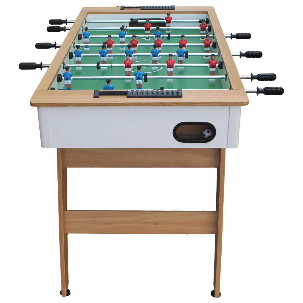 Calciobalilla 120cm bianco e legno - Image 4