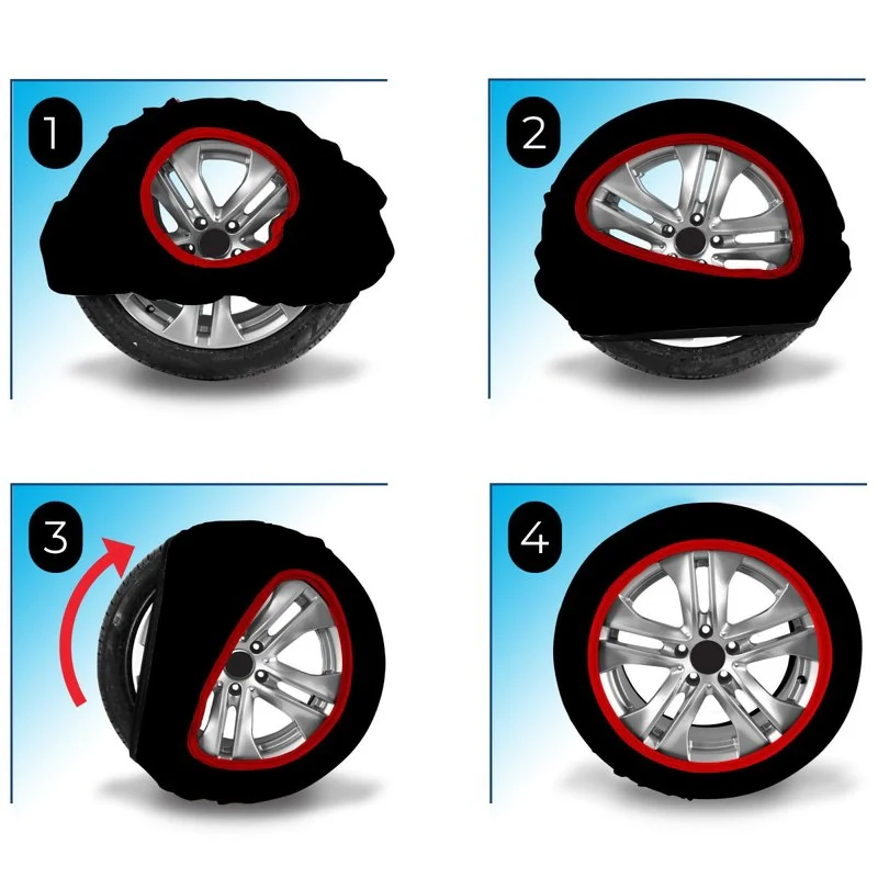 Calze da Neve Omologate Misura XXXL per SUV Camper Auto 4x4 Veicoli Commerciali - Image 3