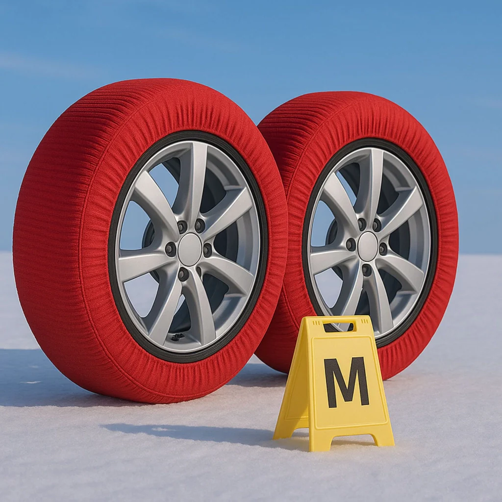 Calze Da Neve per Auto Omologate EN 16662-1 2020 Misura M - Image 6