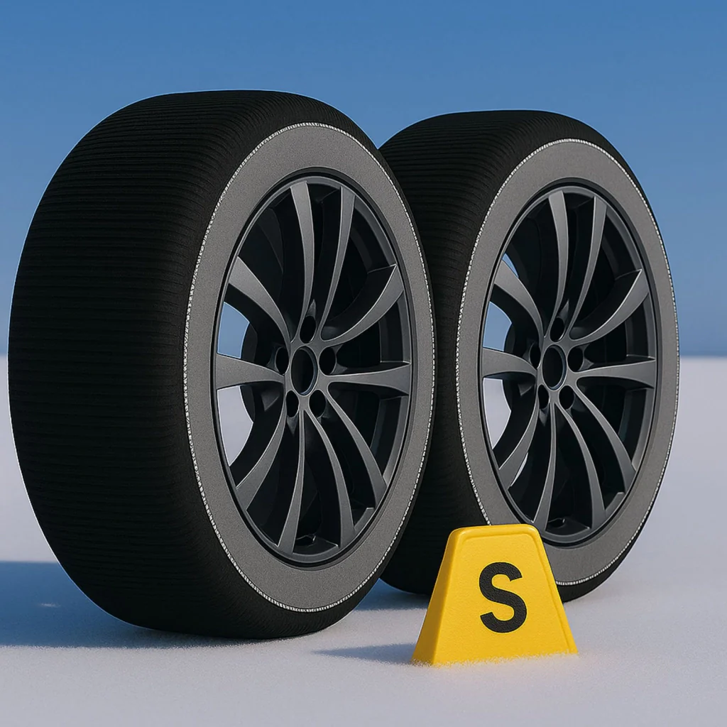 Calze Da Neve per Auto Omologate EN 16662-1 2020 Modello Nero Standard Misura S - Image 6