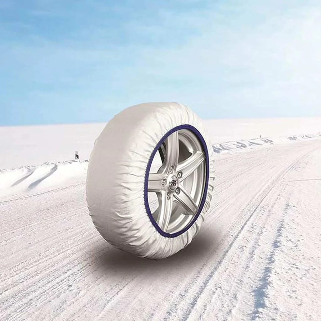 Calze Da Neve per Auto Omologate EN 16662-1 Modello Bianco Standard Misura L - Image 4