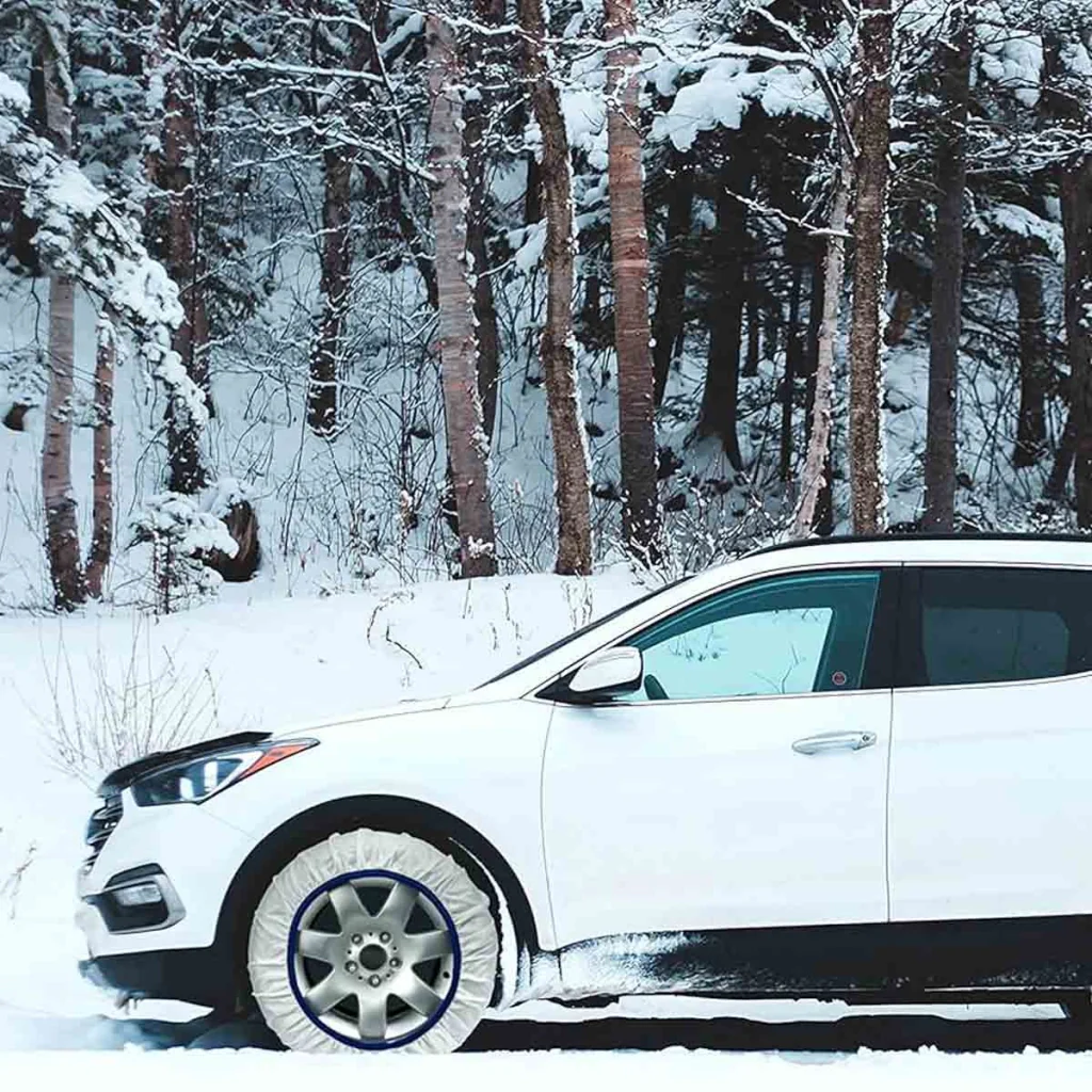 Calze Da Neve per Auto Omologate EN 16662-1 Modello Bianco Standard Misura L - Image 5