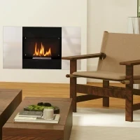 Camino a Bioetanolo 0.9L da Parete in Acciaio Inox, 100x15x54 cm, Nero e Argento - Image 7