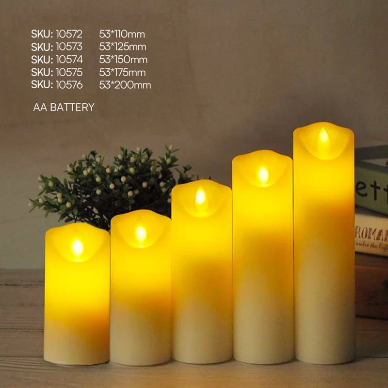 Candela LED da Tavolo 53*125mm a Batteria AA SKU-10573 - Image 4