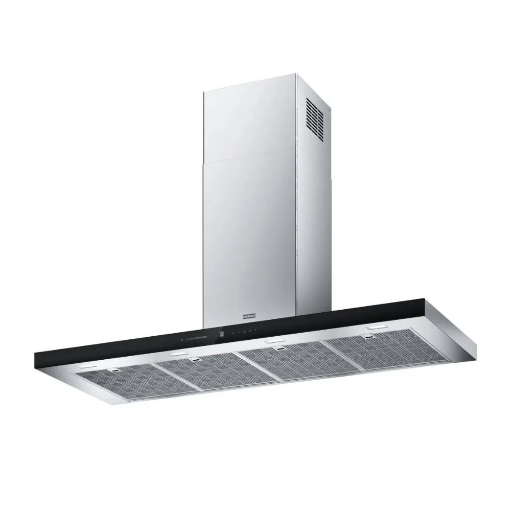 Cappa Franke da parete FTLN 120 cm inox e vetro nero classe A+ - Image 2