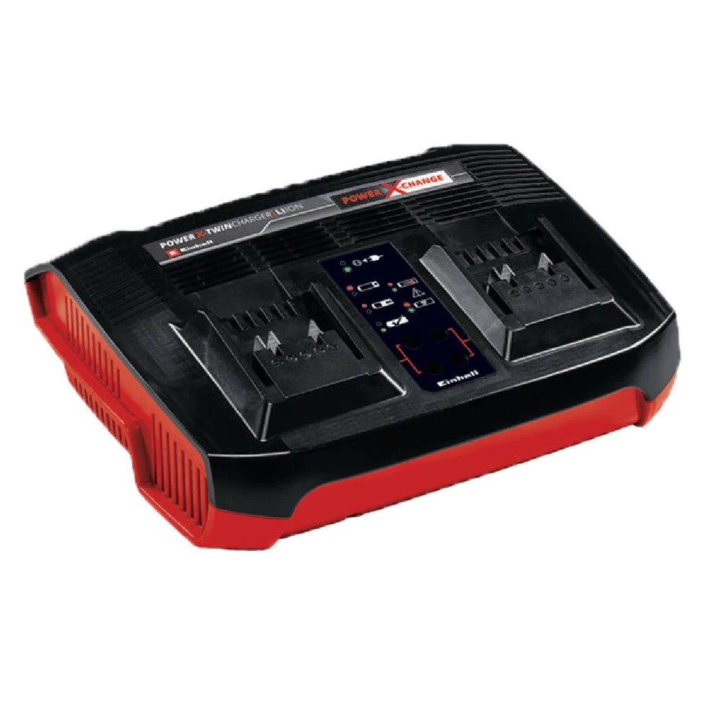 CARICABATTERIA DOPPIO POWER-X TWINCHARGER 3A 18V - EINHELL