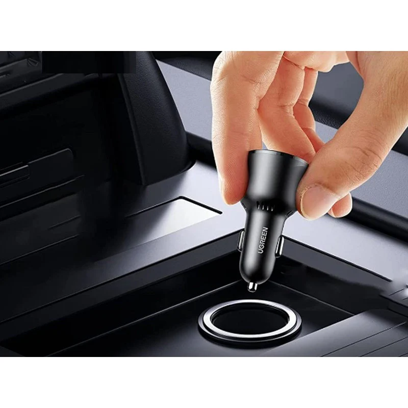 Caricatore Da Auto 2 Porte USB C PD USB-A QC3.0 Ricarica Rapido Massimo 18W Rotondo 29mm - Image 3