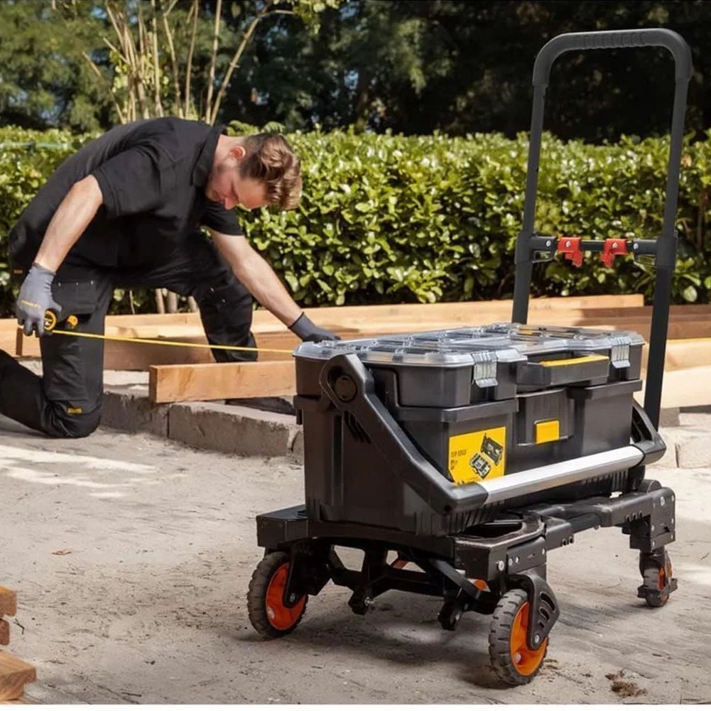 Carrello 2-in-1 Pieghevole con Piattaforma Carrellino Trasporto Pacchi Max 120kg - Image 9