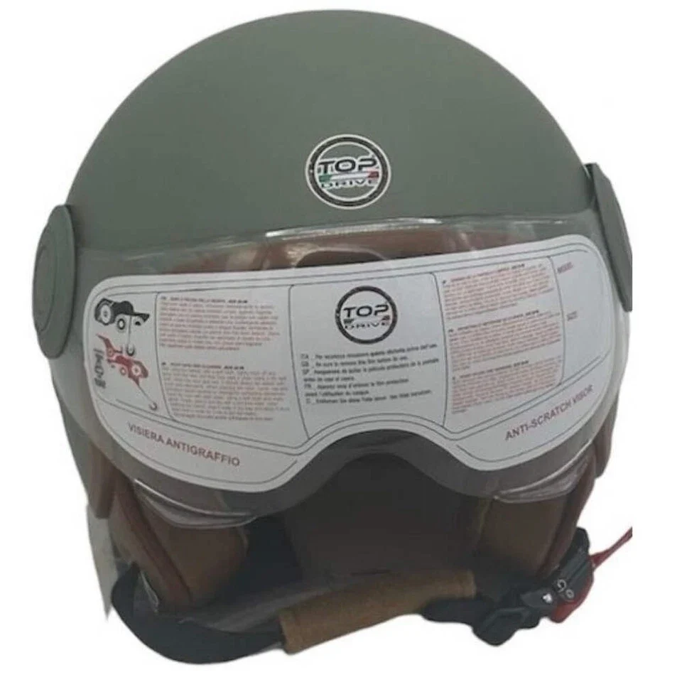 CASCO PER MOTO 'SIRIO MATT' verde - tg. L  - BricoGo - Image 2