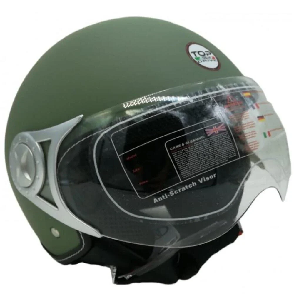 CASCO PER MOTO 'SIRIO MATT' verde - tg. S  - BricoGo