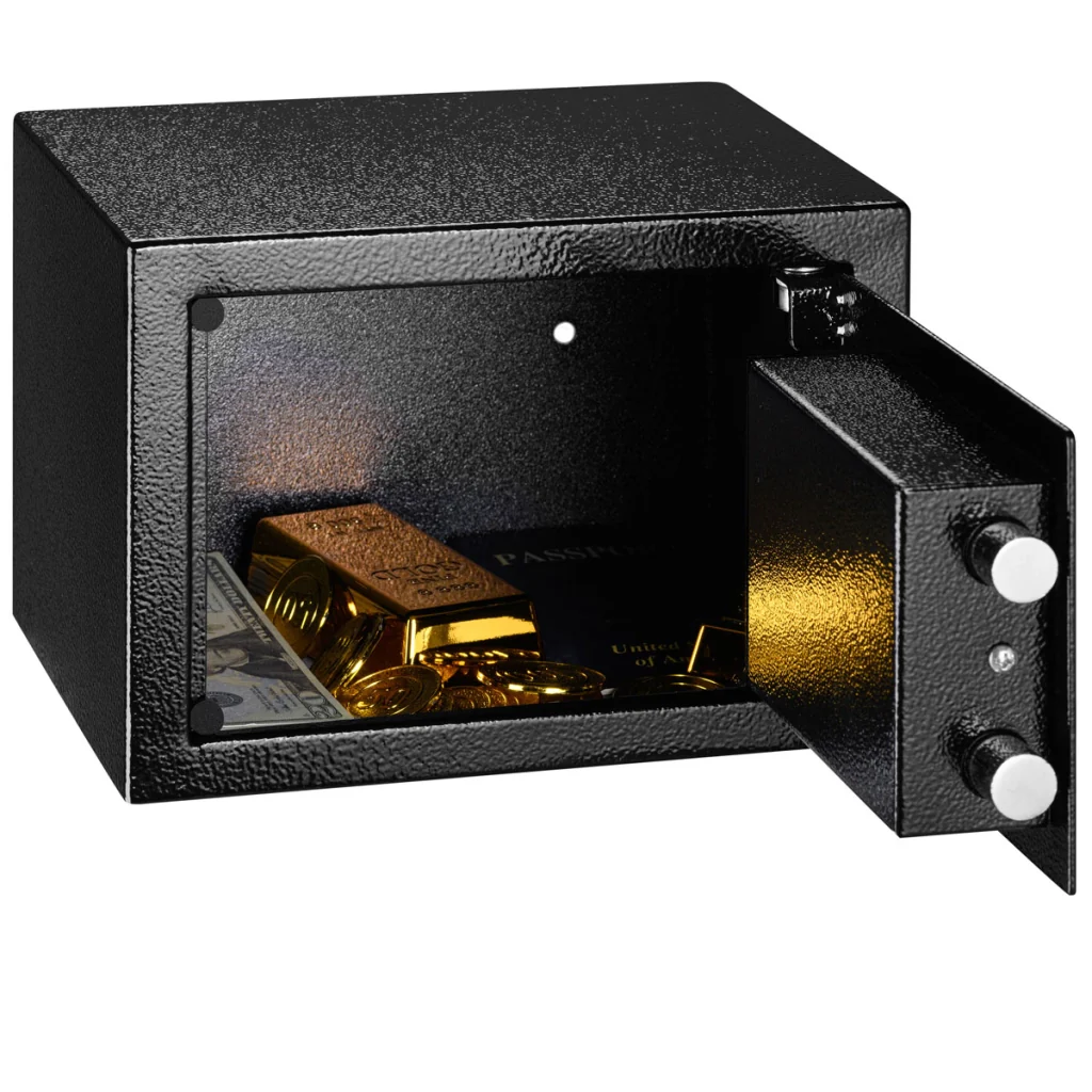 Cassaforte di sicurezza Acciaio Meccanica con chiave doppia serratura 17x23x17cm - Image 6