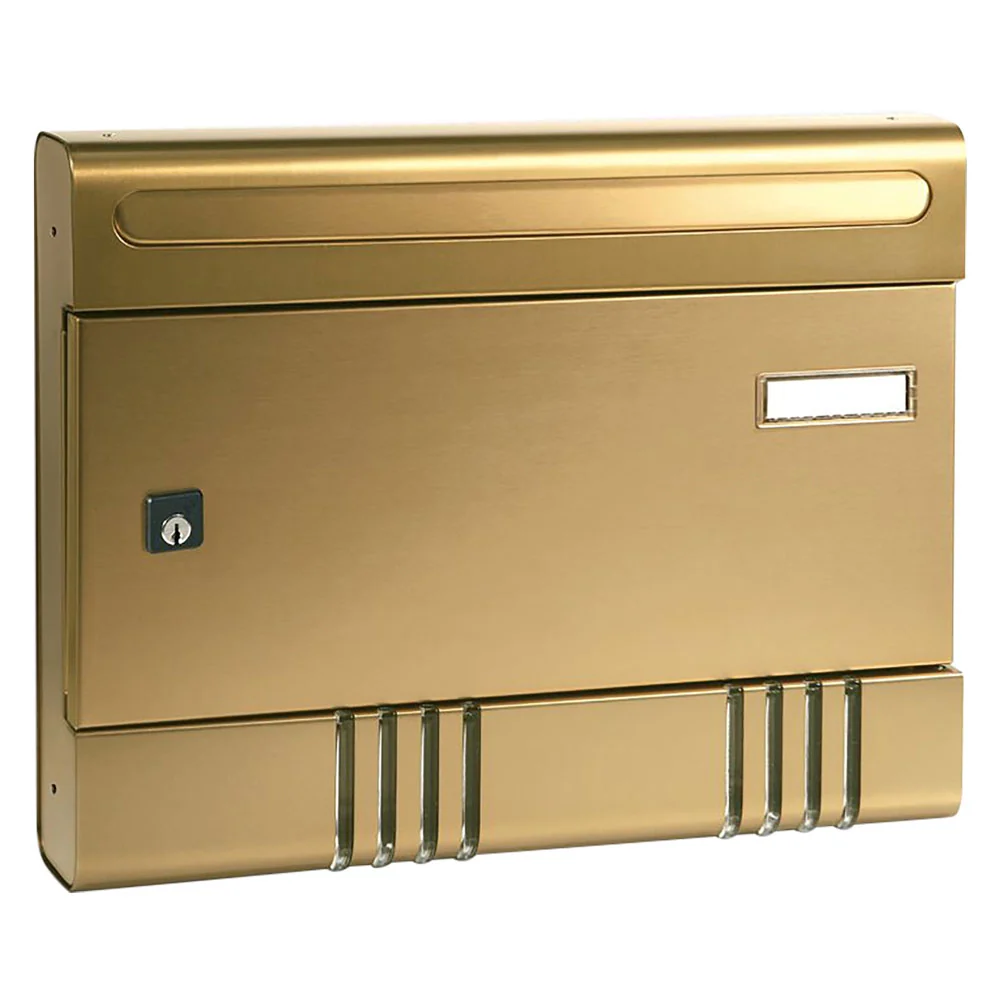 CASSETTA POSTALE SERIE 'SIRE'   anodizzato bronzo  - ALUBOX