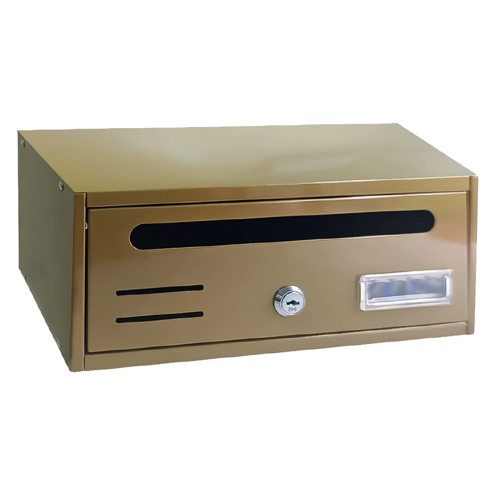 CASSETTA POSTALE SINGOLA ORIZZONTALE 1 posti - bronzata - cm. 30x17,5x H. 12  - KASART
