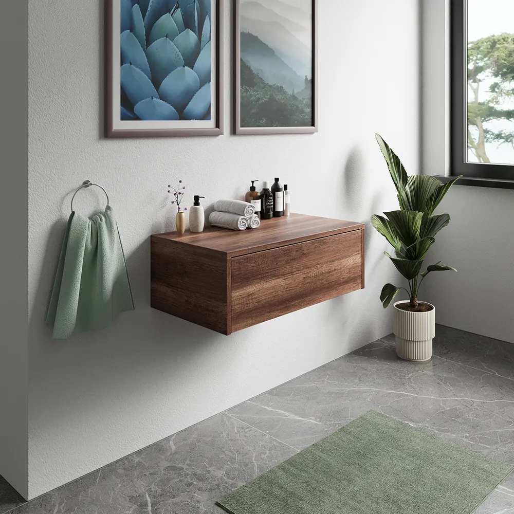 Cassettone scorrevole con apertura push&pull 100cm rovere barok | Galdor - Image 2