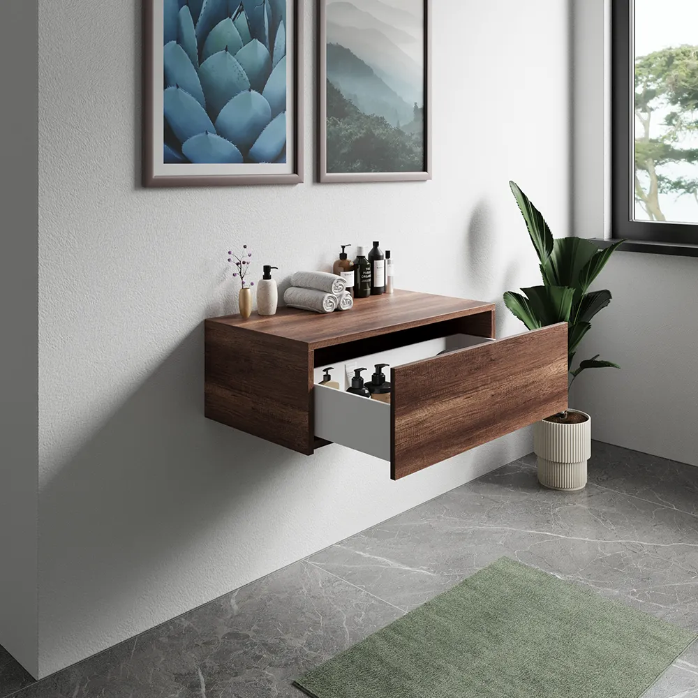 Cassettone scorrevole con apertura push&pull 100cm rovere barok | Galdor - Image 3
