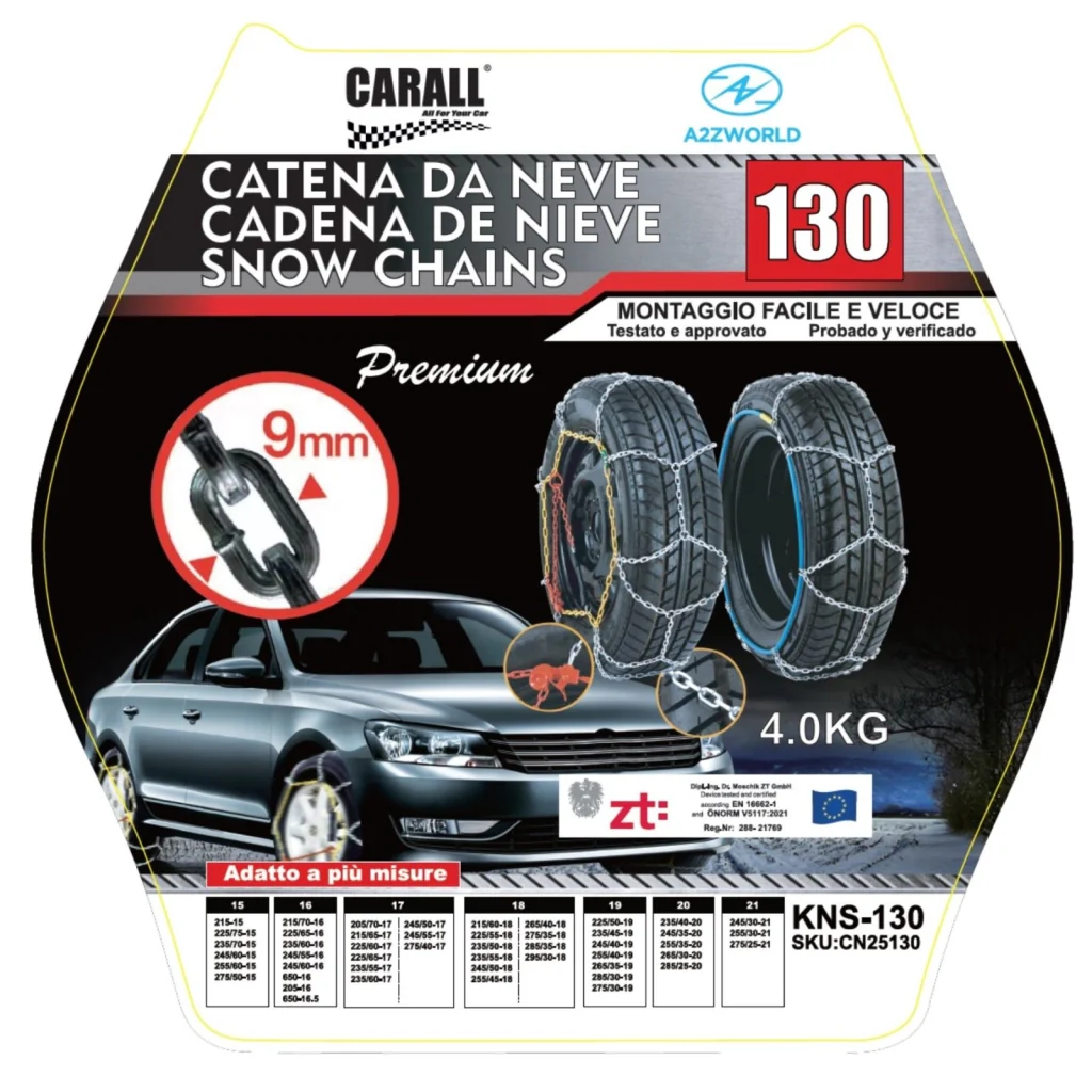 Catena Da Neve 9mm KNS130 Gruppo 130 Omologato ONORM V5117