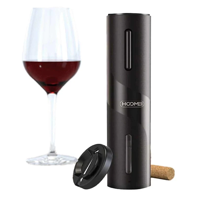 Cavatappi Elettrico per Vino Apribottiglie Professionale a Batteria 4pcs AA Non Incluso Design Elegante Nero - Image 4
