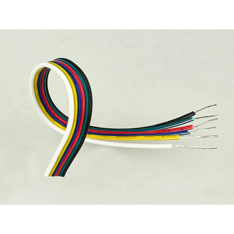 Cavo Filo Elettrico Esa Polare 6 X 0,25 mmq Per Striscia Led RGBWW RGB+CCT 1 Metro - Image 2