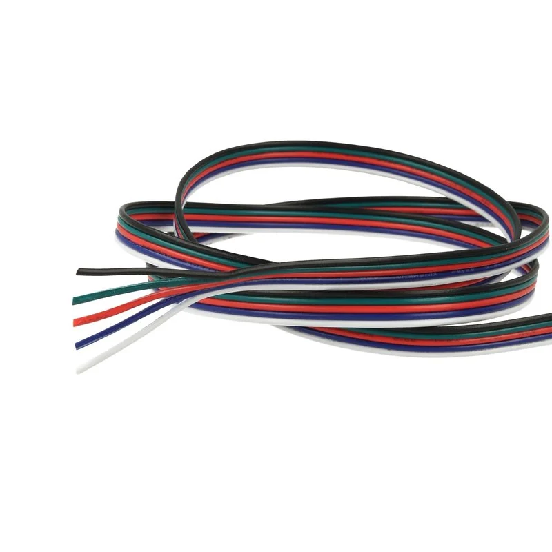 Cavo Filo Elettrico Penta Polare 5 X 0,25 mmq Per Striscia Led RGBW RGB+W 1 Metro - Image 3