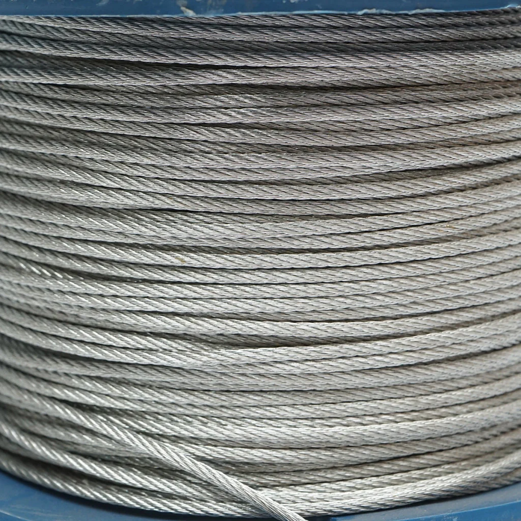 Cavo in acciaio zincato 3mm, 6x7+FC fili, carico massimo 529Kg, peso 6,32Kg, 200m/rotolo - Image 2