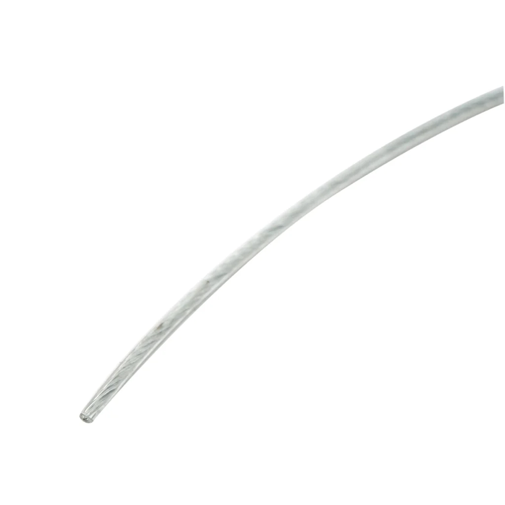 Cavo in acciaio zincato con rivestimento in PVC, 2 mm, 1x7 trefoli, carico massimo 95 kg, peso 4,4 kg, 500 m/rotolo - Image 2