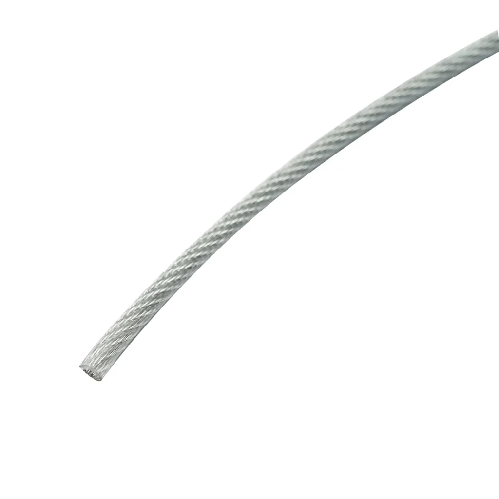 Cavo in acciaio zincato con rivestimento in PVC, 4 mm, 6x7+FC fili, carico massimo 539 kg, peso 8,08 kg, 200 m/rotolo - Image 3