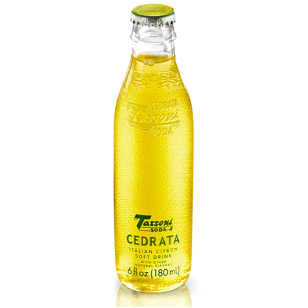 Cedrata tassoni soda con solo aromi naturali confezione da 24 bottiglie da 180 milliliter