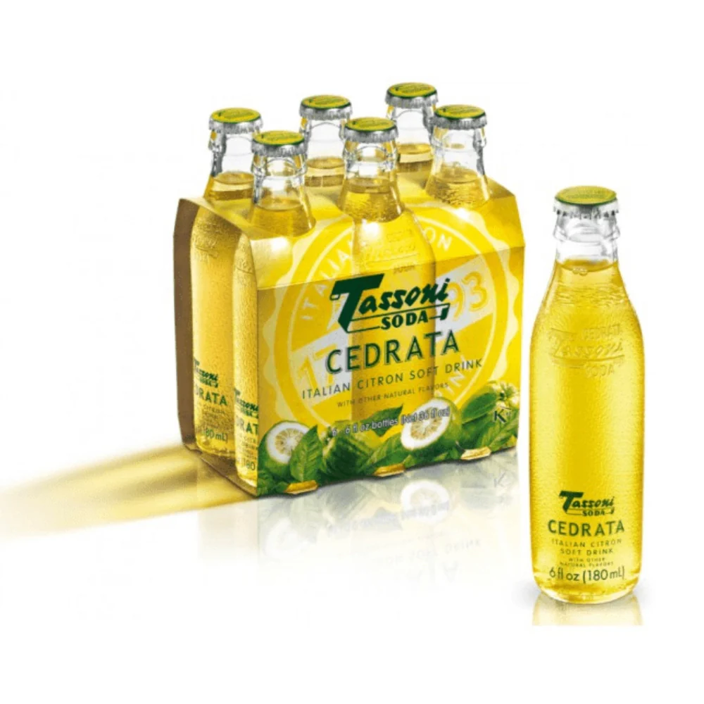 Cedrata tassoni soda con solo aromi naturali confezione da 24 bottiglie da 180 milliliter - Image 2