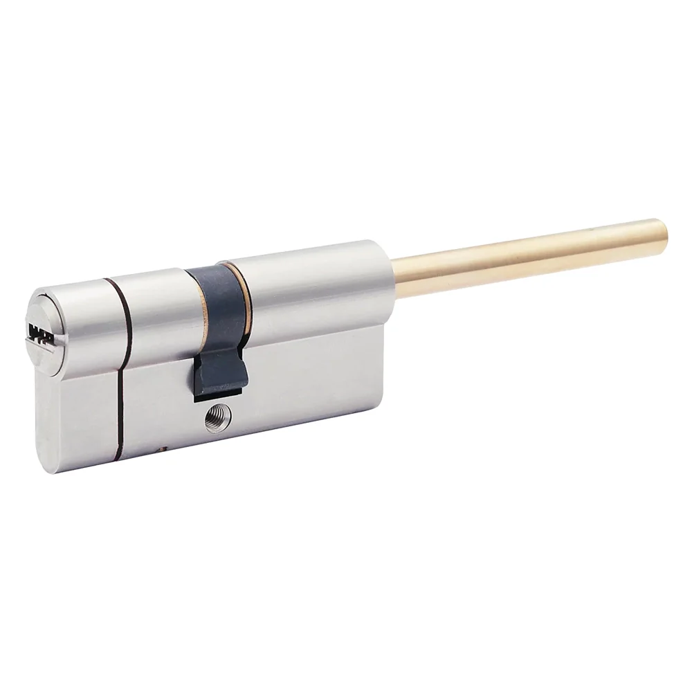 CILINDRO PROFILATO PER POMOLO SERIE 'Y500' mm 45+10+25 = 80 (50+30) nichelato - YALE
