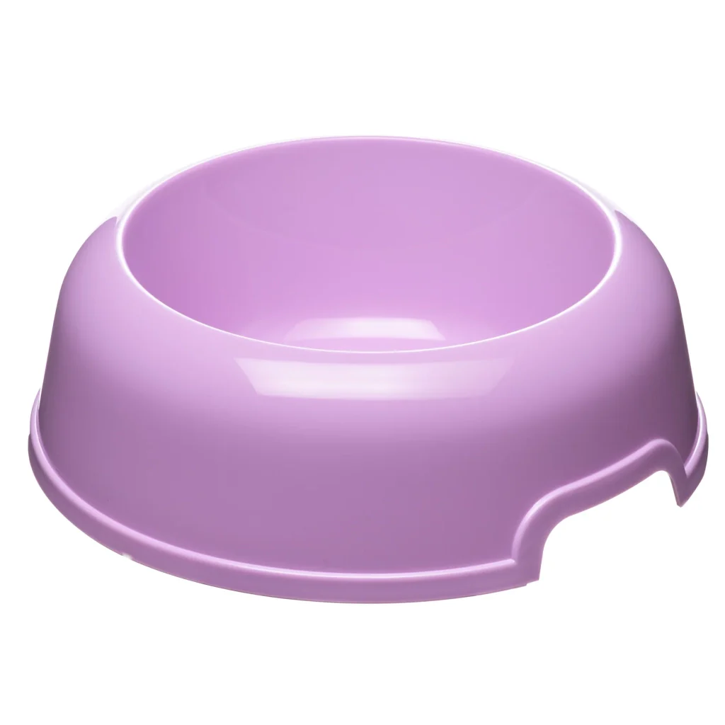 Set 6 ciotole per cani in plastica riciclata 0,5 litri Ø 18,5 cm con bordo antiscivolo e maniglie laterali colori assortiti Ferplast - Image 3