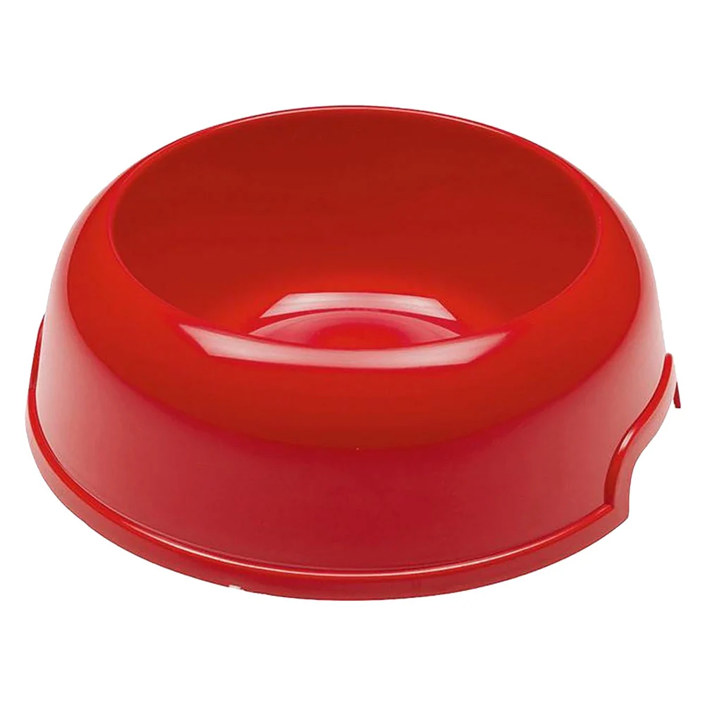 Set 6 ciotole per cani in plastica riciclata 1 litro Ø 23 cm con bordo antiscivolo e maniglie laterali colori assortiti Ferplast