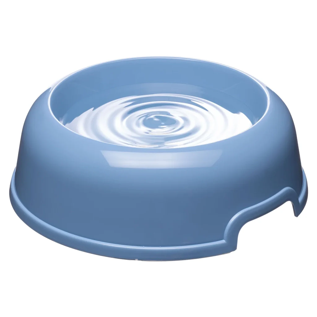 Set 6 ciotole per cani in plastica riciclata 1 litro Ø 23 cm con bordo antiscivolo e maniglie laterali colori assortiti Ferplast - Image 2