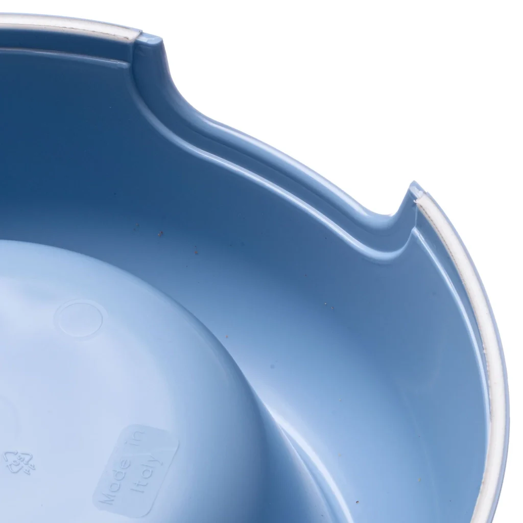 Set 6 ciotole per cani in plastica riciclata 3 litri Ø 33,5 cm con bordo antiscivolo e maniglie laterali colori assortiti Ferplast - Image 6